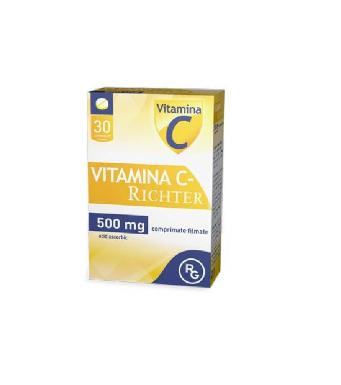 Poza produs Vitamina C 500 mg, Gedeon Richter | 30 comprimate filmate