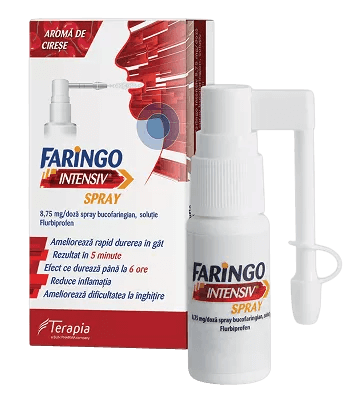 Poza produs Faringo Intensiv spray 8,75 mg/doza, Terapia SA | 15  ml