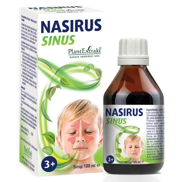 Poza produs Nasirus sinus sirop +3 ani, PlantExtrakt | 100 ml
