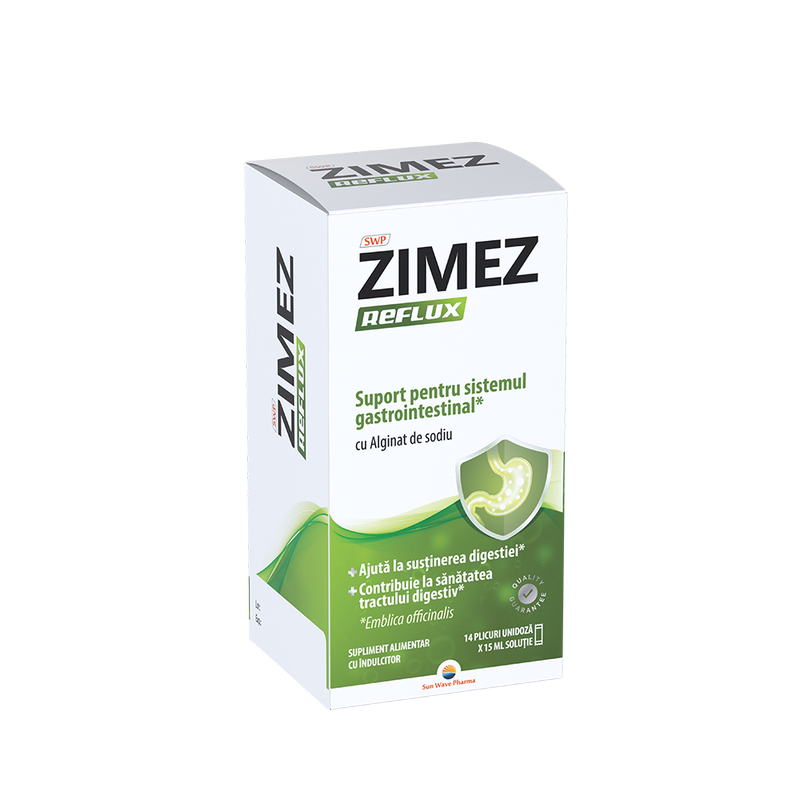 Poza produs Zimez Reflux, Sun Wave Pharma | 14 plicuri x 15 ml