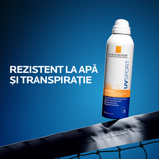 Poza produs Anthelios UVSport spray invizibil de corp SPF 50+, La Roche-Posay| 200 ml