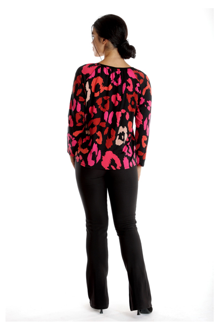 Poza produs Bluza ie CI23082 SIZE negru & ciclame, Cesy | marimea XXXL