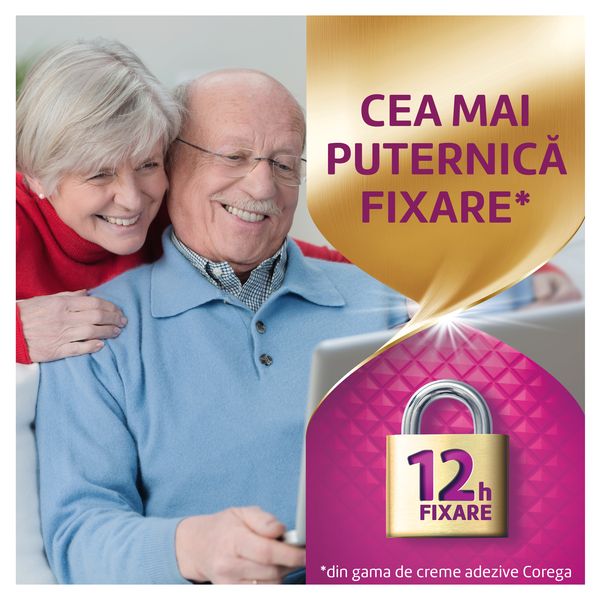 Poza produs Crema adeziva pentru proteza dentara Corega Power Max Fixare+Confort, Haleon | 40 g