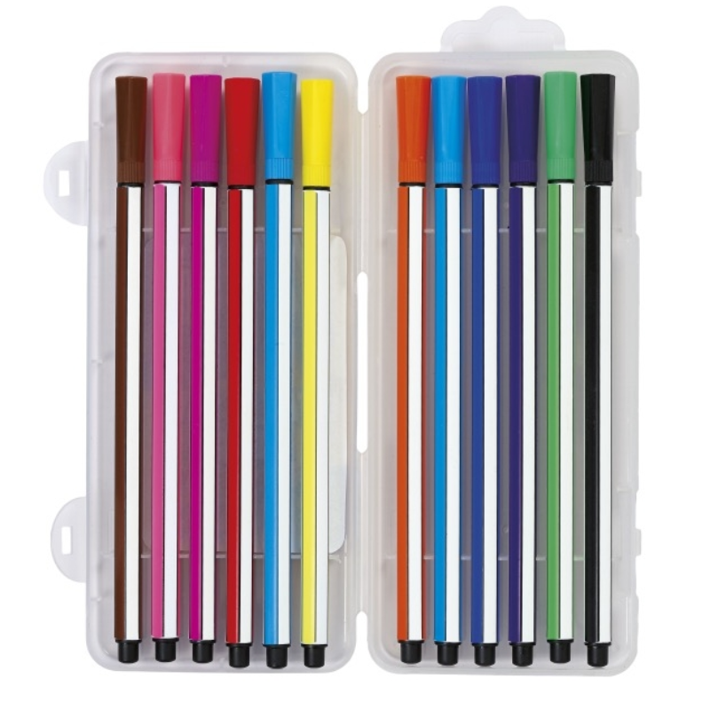 Poza produs Set carioci in cutie suport, Astra | 12 culori