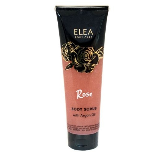 Poza produs Exfoliant corporal cu apa de trandafiri si ulei de argan, Elea | 250 ml