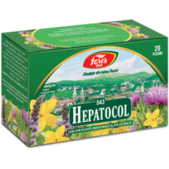 Hepatocol, D43, ceai la plic, Fares | 20 plicuri