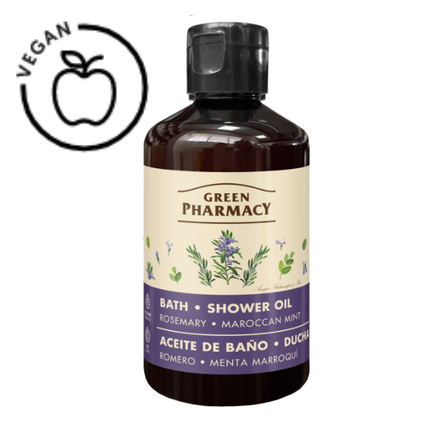 Poza produs Ulei de baie si dus Rozmarin si Menta Marocana, Green Pharmacy | 250 ml