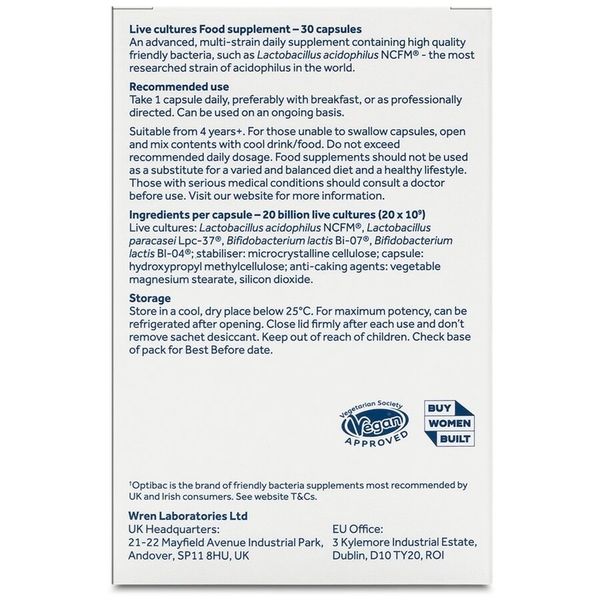 Probiotic zilnic Extra Forte, OptiBac | 30 capsule — poza produs 5/5