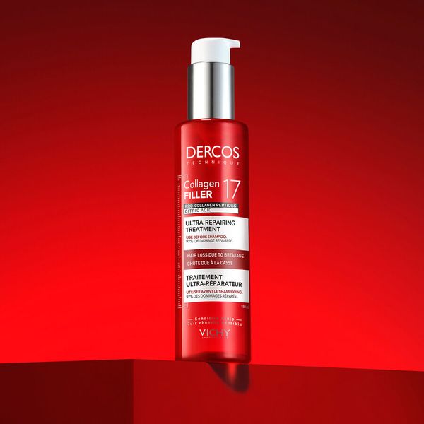 Tratament ultra-reparator cu peptide Pro-Colagen si acid citric Dercos Collagen 17 Filler, Vichy | 150 ml — poza produs 19/19