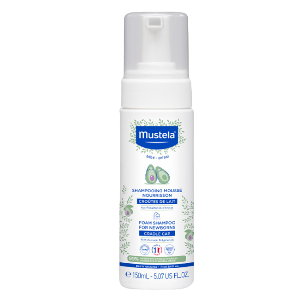 Poza produs SAMPON SPUMA PENTRU NOU NASCUTI IMPOTRIVA SCUAMELOR DE LAPTE 150ML