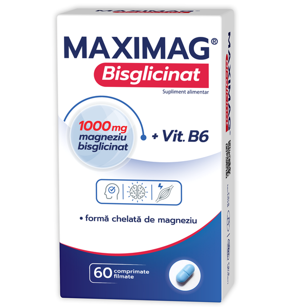 MaxiMag Bisglicinat, Zdrovit | 60 comprimate — poza produs 1/2