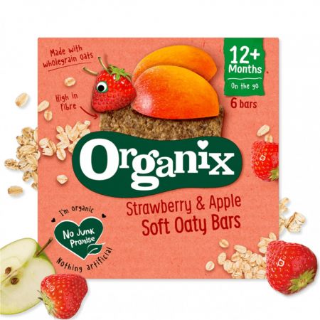 Poza produs BATOANE ECOLOGICE BIO DIN OVAZ INTEGRAL CU CAPSUNI SI MERE 12+ LUNI 23G 100536