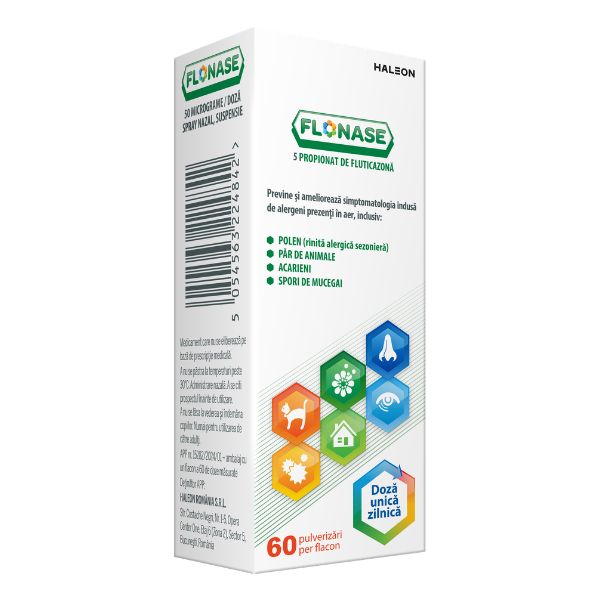Poza produs Flonase spray nazal, 50 micrograme/doza, 60 pulverizari, Haleon