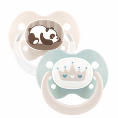 Suzete ortodontice din silicon,decorate, 0-6 luni, 28220, Baby Nova | 2 bucati