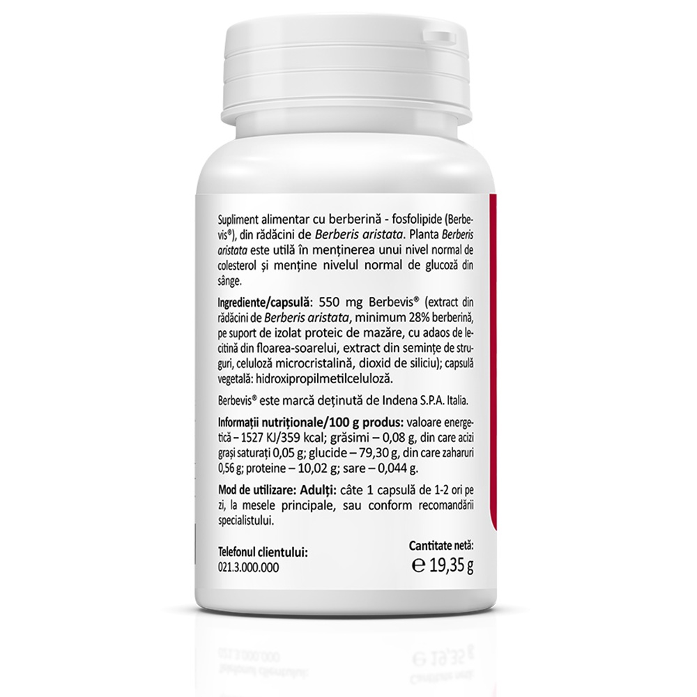 Poza produs Berberine optimum, 550 mg, Zenyth | 30 capsule