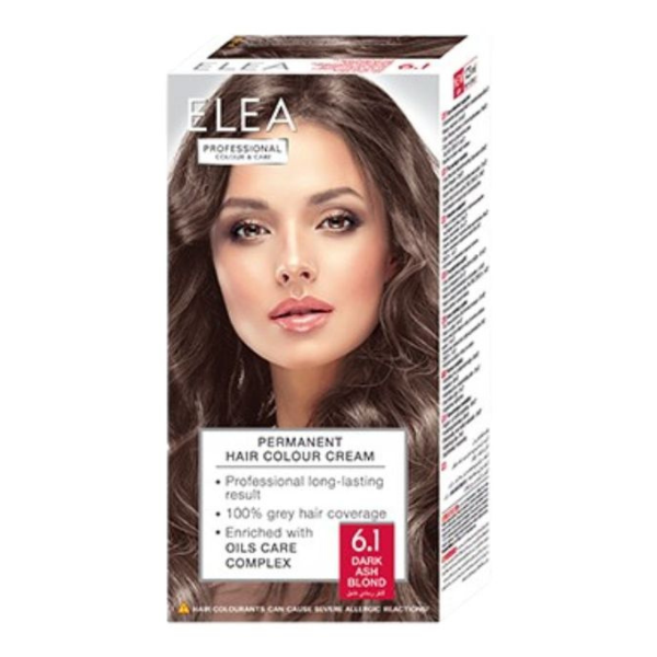 Poza produs Vopsea de par 6.1 - Blond-Cenusiu Inchis, Elea Professional | 123 ml