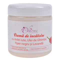 CREMA DE INCALZIRE ARDEI IUTE ULEI DE GHIMBIR PIPER NEGRU SI LAVANDA 250ML