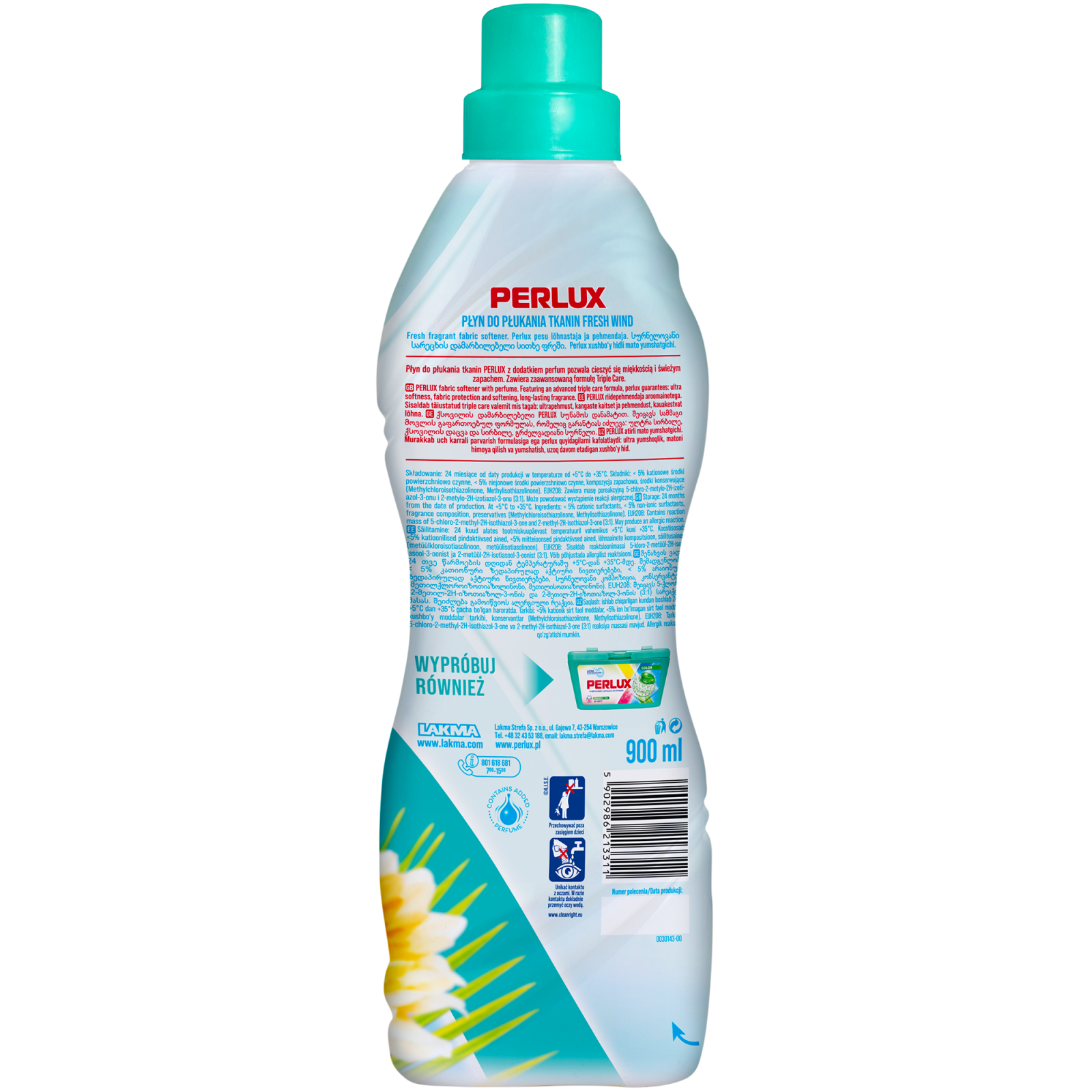 Poza produs Balsam rufe parfumat Perlux Fresh Wind, Lakma | 900 ml
