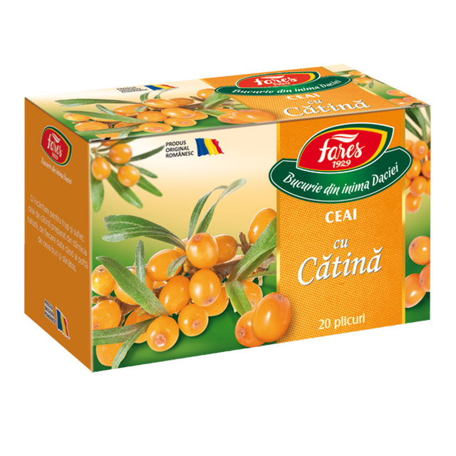 Poza produs Ceai cu catina, ceai la plic, Fares | 20 plicuri