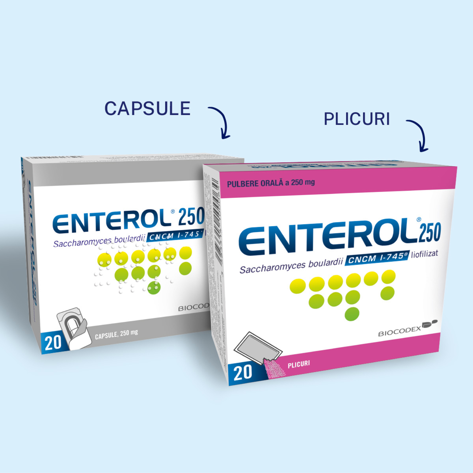 Poza produs Enterol 250mg, Biocodex | 20 capsule