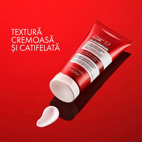 Poza produs Balsam ultra-reparator cu peptide Pro-Colagen si acid citric Dercos Collagen 17 Filler, Vichy | 200 ml
