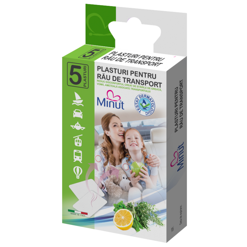 Poza produs Plasturi pentru rau de transport X 5 buc, Minut