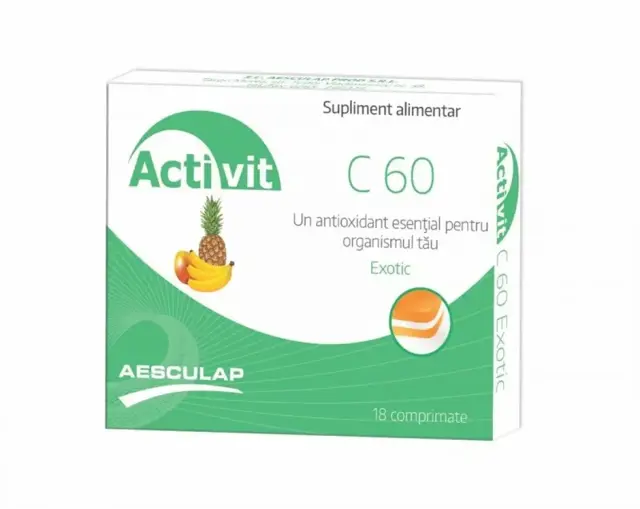 Poza produs Activit C 60 exotic, Aesculap | 18 comprimate