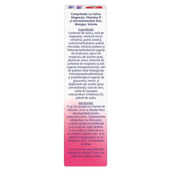 Calciu + Magneziu + Zinc + Seleniu, Doppelherz Aktiv | 30 comprimate — poza produs 4/4