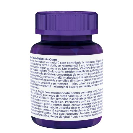 Poza produs Melatonin Gums, Doppelhertz Aktiv | 40 jeleuri gumate