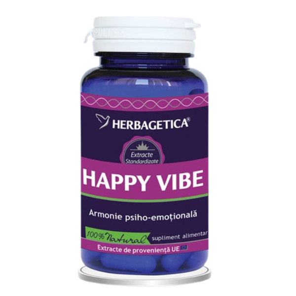 Poza produs Happy Vibe, Herbagetica | 60 capsule