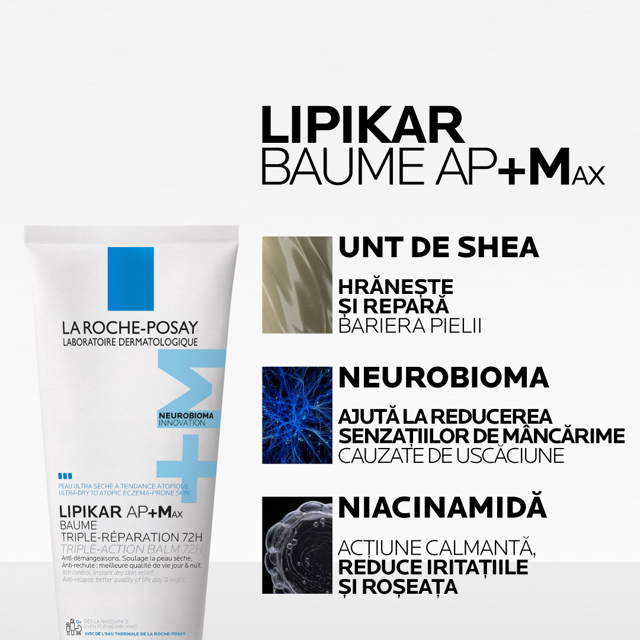 Poza produs Lipikar Baume AP+Max, La Roche-Posay | 200 ml