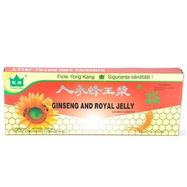 Poza produs Ginseng si Royal Jelly, Yong Kang | 10 fiole