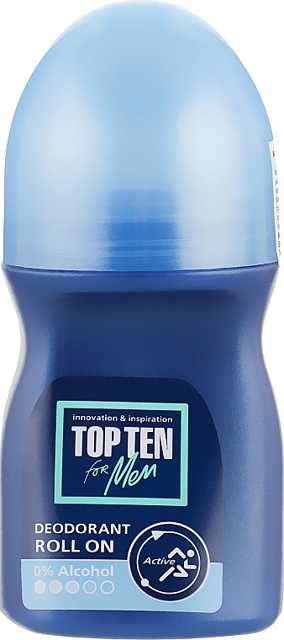 Poza produs Deodorant roll-on barbati TOP TEN Active, Rubella | 150 ml