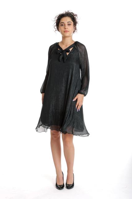 Poza produs Rochie voal si funda CT24085 negru, Cesy | marimea M