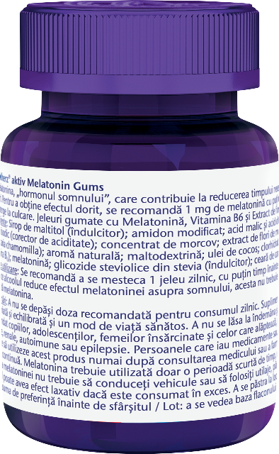 Melatonin Gums, Doppelhertz Aktiv | 40 jeleuri gumate — poza produs 2/2
