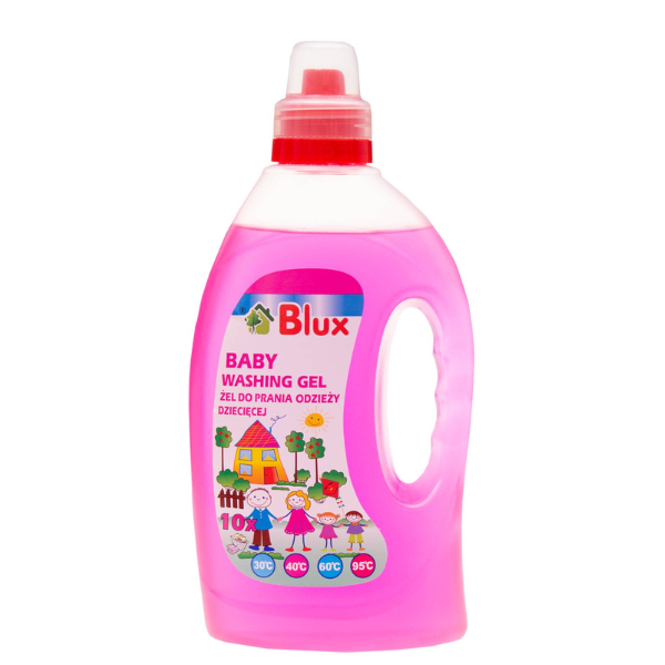 Poza produs Detergent gel lichid de rufe pentru copii, Blux | 1 l