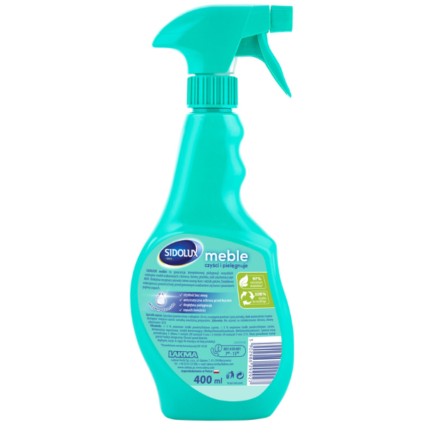 Poza produs Solutie ingrijire mobila Aloe Vera Sidolux M Furniture, Lakma | 400 ml