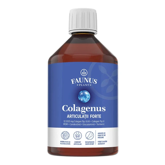 Colagen hidrolizat pentru articulatii Colagenus Articulatii Forte, Faunus Plant | 500 ml — poza produs 1/2