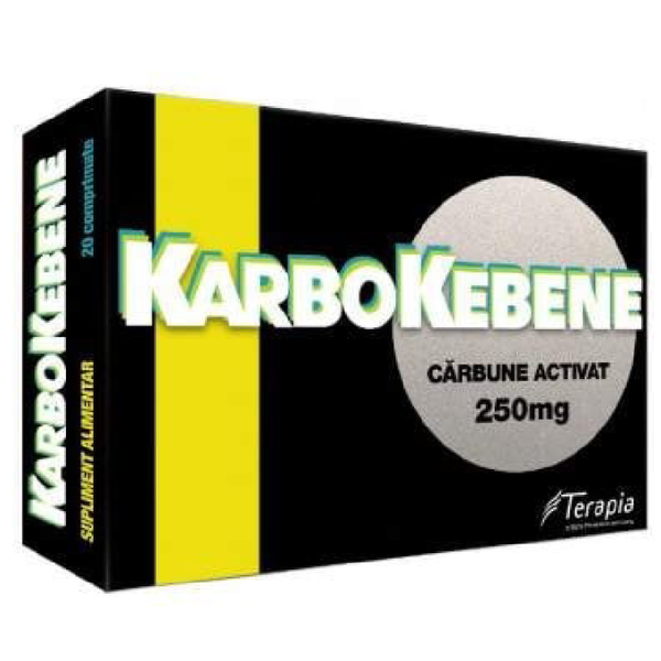 Poza produs KarboKebene 250 mg, Terapia SA | 20 comprimate