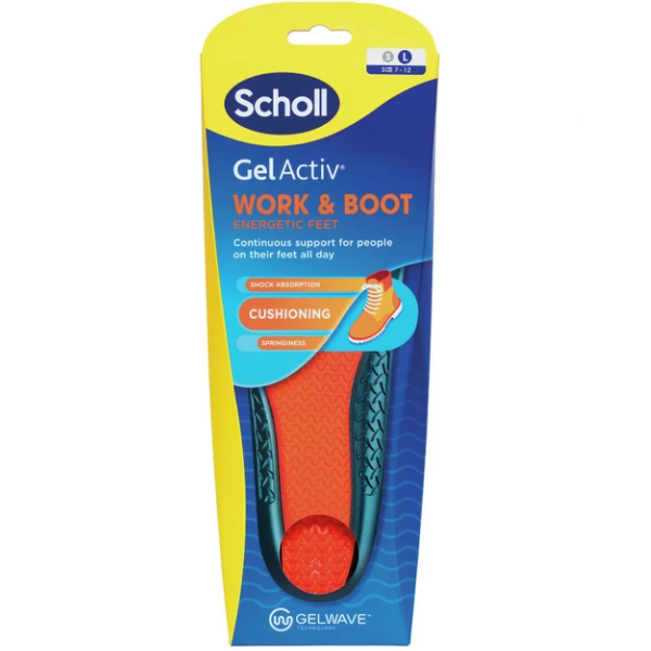 Poza produs Branțuri Scholl Gel Activ Work & Boot, Mărimea L, Reckitt Benckiser | 1 pereche
