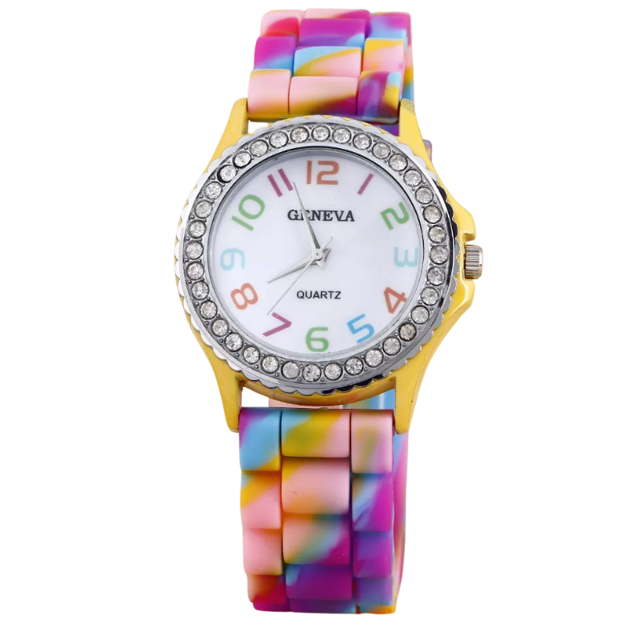 Poza produs Ceas copii CC003 Rainbow, Time to Time | 1 buc