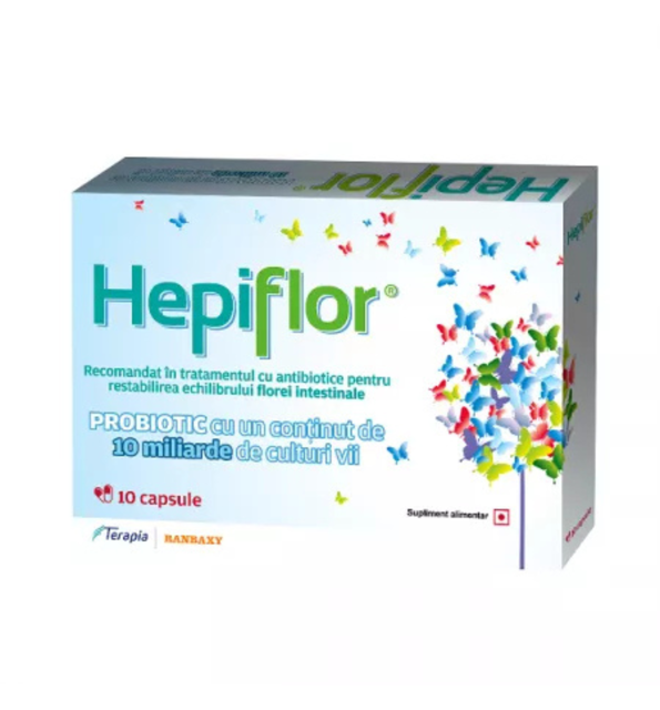 Poza produs Hepiflor adulti, Terapia SA | 10 capsule