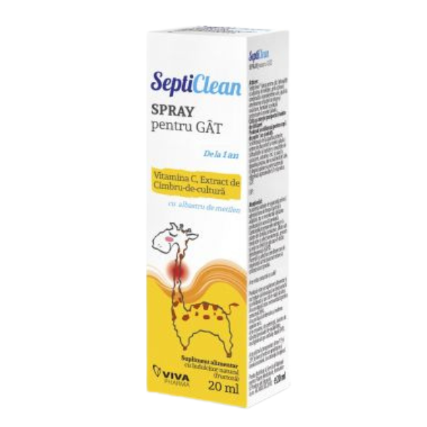 Poza produs SEPTICLEAN SPRAY PENTRU GAT 20ML