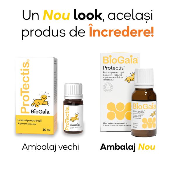 Poza produs Protectis picaturi probiotice pentru copii, BioGaia | 10 ml