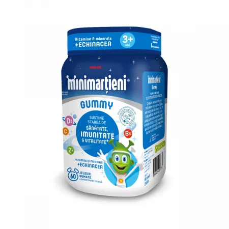 Poza produs Minimartieni Gummy jeleuri cu Echinacea | 60 jeleuri
