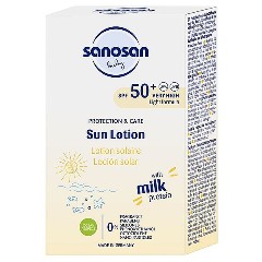 Lotiune pentru copii cu protectie solara SPF50+, Sanosan | 100 ml