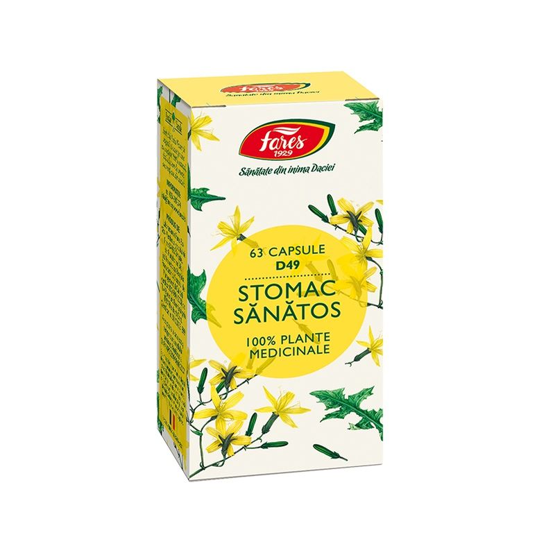 Poza produs Stomac sanatos D49, Fares | 63 capsule
