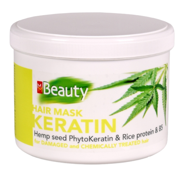 Poza produs Masca regeneranta cu keratina pentru par deteriorat, MM Beauty | 500 ml