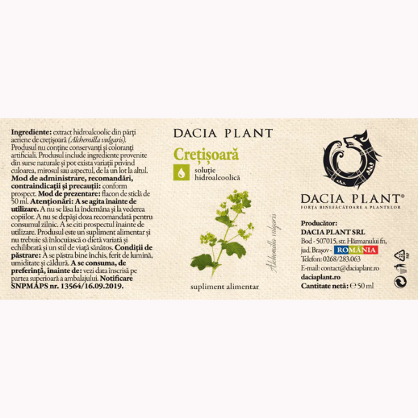 Poza produs Tinctura Cretisoara, Dacia Plant | 50 ml