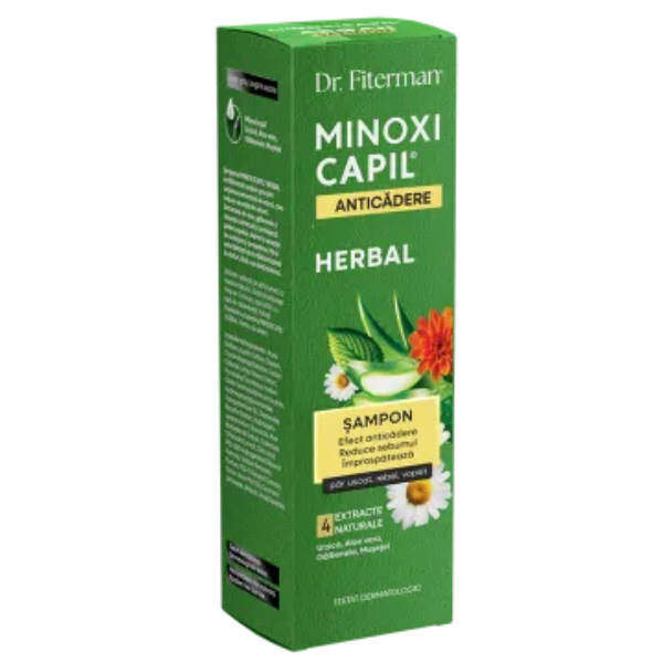 Poza produs Sampon Herbal Anticadere Minoxicapil, Dr. Fiterman | 200 ml